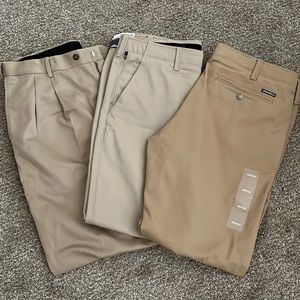 NWT 36/32 khaki lot SAVANE and Eddie Bauer